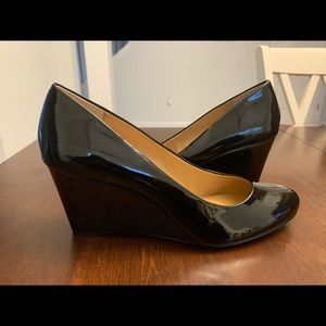 J. Crew Martina Wedge Black Size 10